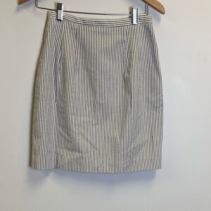Striped Black and White Women's Skirt